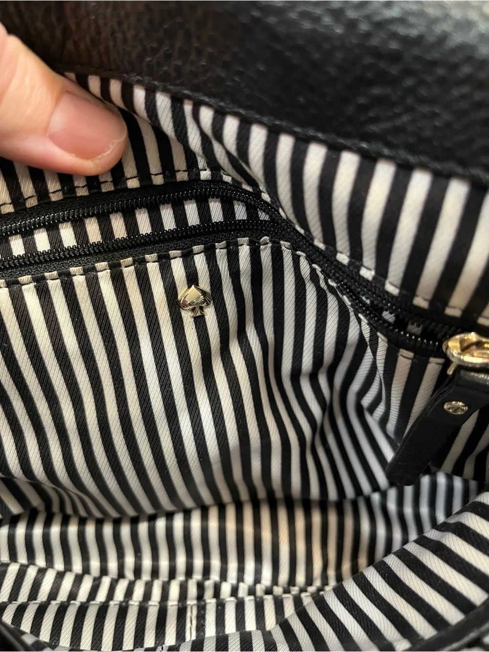 Kate Spade - Cobble Hill, Black Leather Crossbody Handbag Purse